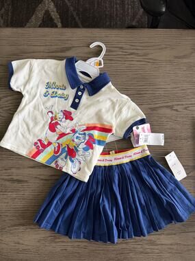 New Disney Girls 2-Piece Outfit-3T